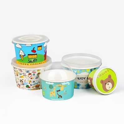 Envases de papel de calidad alimentaria 650 ml Envase de ensalada de pared única Kraft