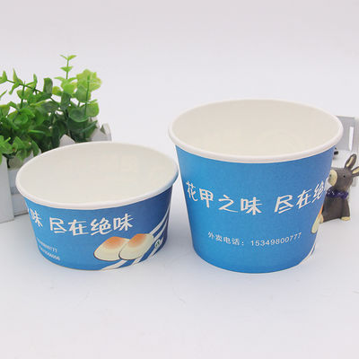 Ensalada de alimentos fríos Cuencos de papel ecológico Kraft Bowl 750ml Logotipo personalizado