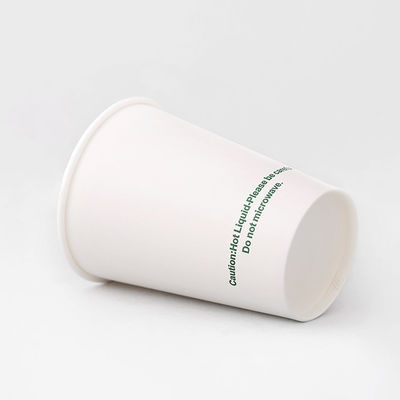 Taza de papel de bebida fría desechable de una sola vez 7 oz 210 ml Tazas de pared recubridas con un solo revestimiento sin plástico