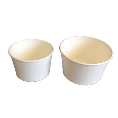 Cuencos de papel de 350 ml Impresión personalizada de vacaciones Cuencos desechables biodegradables para leche y té crema