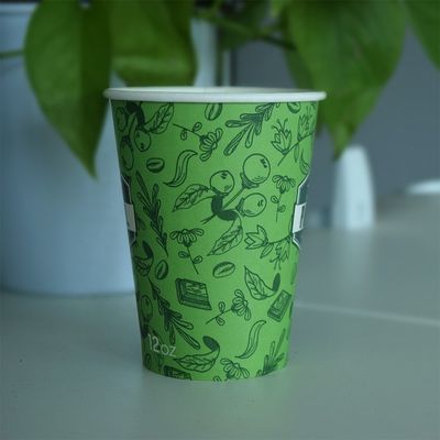 270 ml de taza caliente desechable de pared única 9.5 oz de biodegradables tazas de café desechables