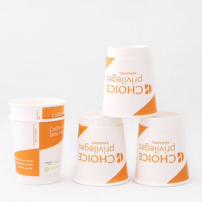 Taza de papel de pared doble de grado alimenticio 360ml 10oz Taza de café caliente para llevar