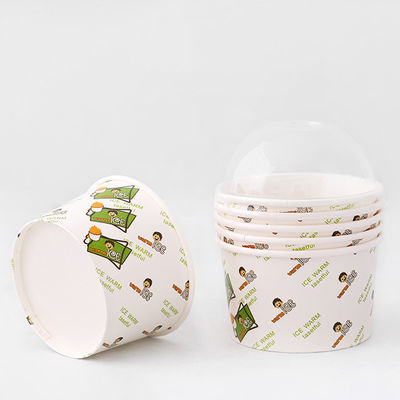 Cuencos de papel desechables de postre de papel personalizados de 350 ml