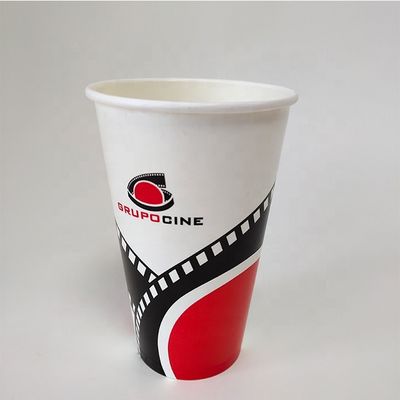 Bebidas Taza de papel de pared única 22 oz 630 ml biodegradable para ir Tazas PE revestimiento