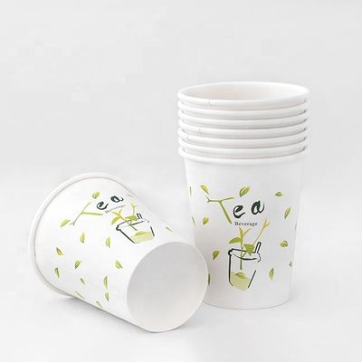 7 oz 210 ml Biodegradable Tazas de té de papel impreso a medida Tazas de café