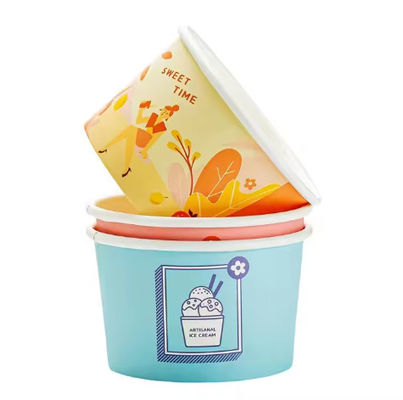 Cuencos de papel grandes de 120 ml Cuencos de ensalada Kraft blancos desechables de 52 mm
