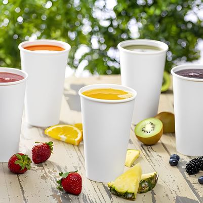 Taza de papel recubrida de PE doble desechable 270 ml 9,5 oz Tiene una larga vida útil