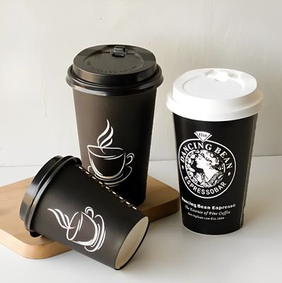 10 oz 360 ml de una sola taza de papel de pared con revestimiento de papel para jugo