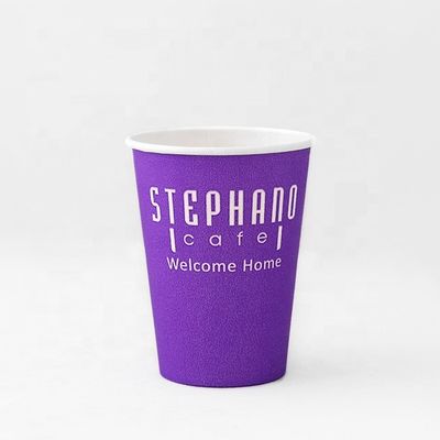 540 ml de tazas de café desechables de doble PE recubiertas con 16 oz de papel de pared