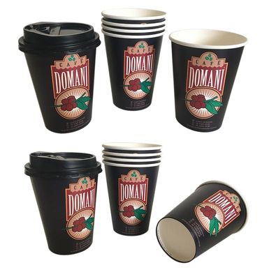 32 oz 970 ml Taza de papel de pared única Logotipo personalizable Tazas de café desechables de marca