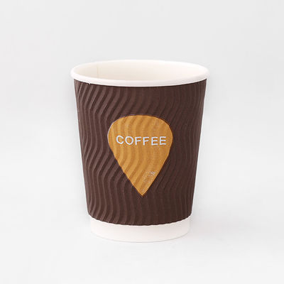 Tazas de papel de café desechables de 8 oz Taza de jugo de papel de tamaño personalizado