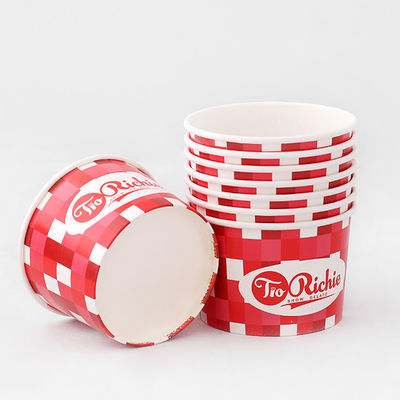 500 ml de cuencos de sopa desechables blancos Kraft ensalada taza de logotipo personalizado