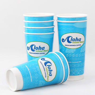 0.3L copas desechables para bebidas frías 8oz copas de café compostables de doble pared
