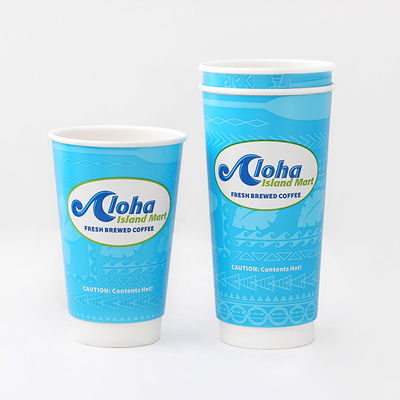 Personalización Taza de papel de doble pared Tazas de papel de 360 ml 10 oz de marca