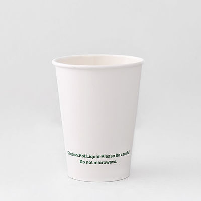 12 oz 430 ml de copa de papel de un solo uso recubierta en PE con logotipo personalizable
