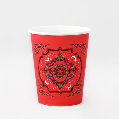 270 ml de copa de papel desechable de una sola vez con recubrimiento de PLA respetuoso con el medio ambiente