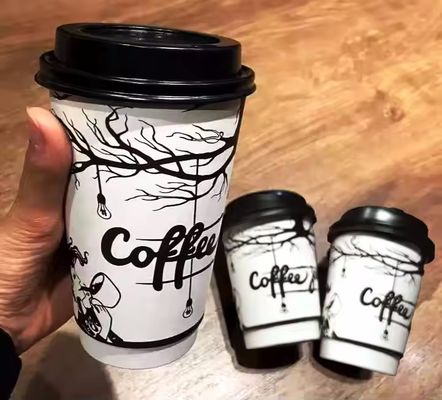 630cc 22 oz Copo de papel de doble capa PE recubierto Copas de café desechables TUV