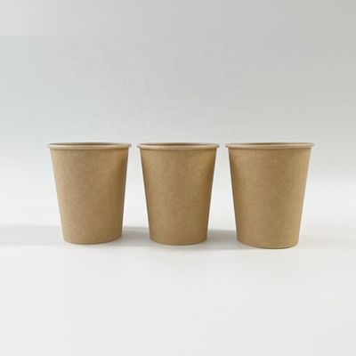 4 oz 125 ml Taza de papel de pared única patrón personalizable Tazas de café biodegradables para llevar