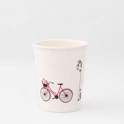 8 oz de una sola taza de papel de pared 300 ml de pla revestido Eco amigable Biodegradable tazas para llevar