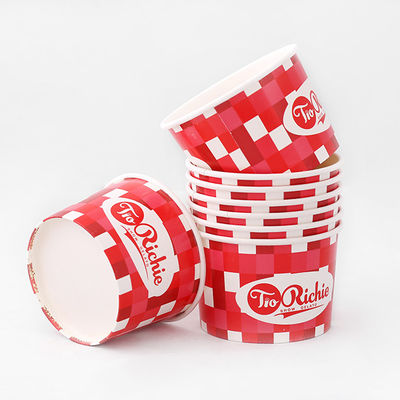 Cuencos de papel de helados de gran volumen 860 ml con revestimiento de PE