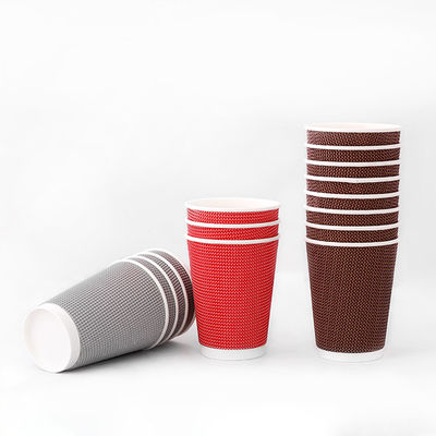 Tazas desechables de 16 onzas con recubrimiento de PLA Tazas de papel Kraft de 540 ml