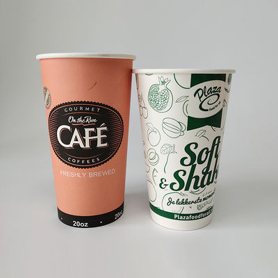 Disponible 9.5oz 270 ml PE recubierto con una sola taza de papel puede ser personalizado logotipo
