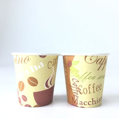 Taza de papel desechable única 7 oz 210ml recubrimiento de PLA se puede personalizar