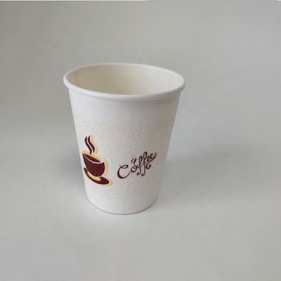 Copas de papel de un solo uso con recubrimiento de PE de 230 ml 7.5 oz Logotipo personalizable