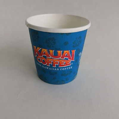 Logotipo de diseño personalizado 3.5 oz 85 ml Copa de papel doble PE desechable