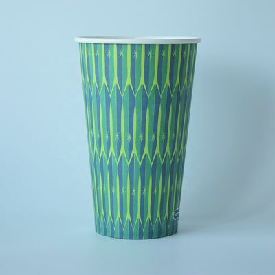 Disponible 12 oz 430 ml Single Paper Cup Revestimiento de PLA Eco-amigable