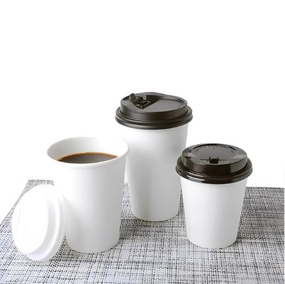 210cc 78mm Ingle Taza de papel de pared de plástico personalizado Tazas desechables sin plástico Bambú