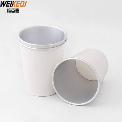 Vasos de papel de pared simple con papel de aluminio personalizados para té caliente