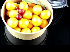 Contenedor de comida redonda de 930 ml biodegradable